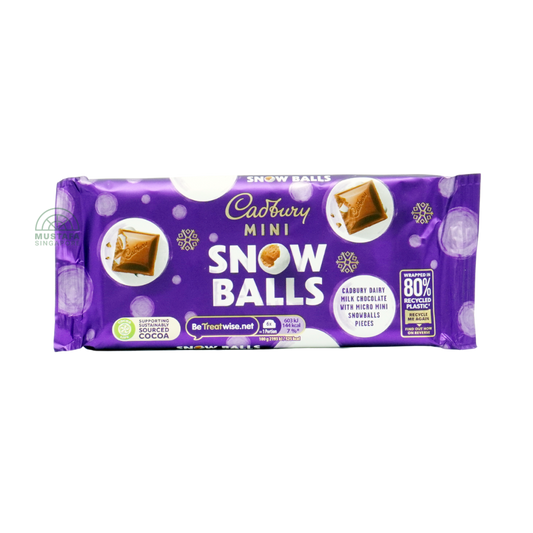 Cadbury Mini Snowballs Chocolate Bar 110g