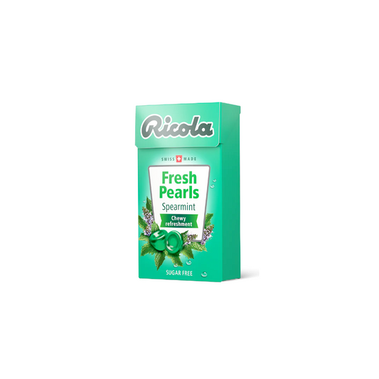 Ricola Swiss Herb Candy Sugar Free Fresh Pearls Spear Mint 40g