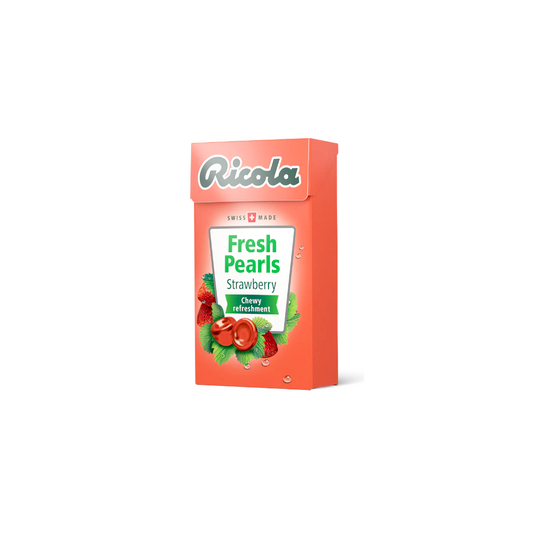 Ricola Swiss Herb Candy Sugar Free Fresh Pearls Strawberry 40g
