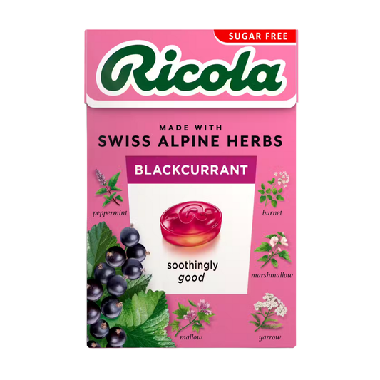 Ricola Swiss Herb Candy Sugar Free Blackcurrant 40g