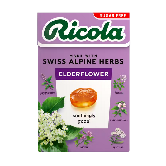 Ricola Swiss Herb Candy Sugar Free Elderflowers 40g