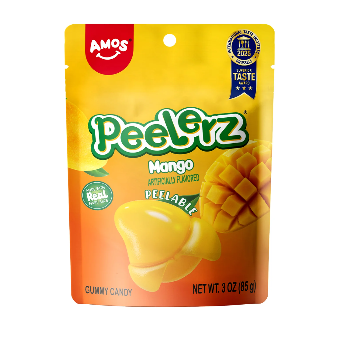 Amos Peelerz Peelable Gummy Mango Flavor Candy 65g