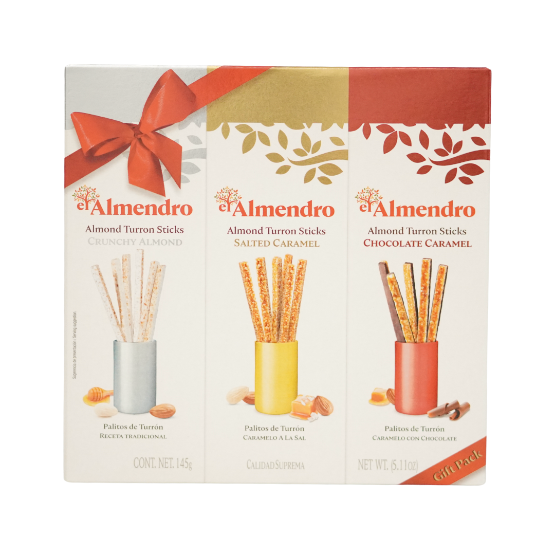 El Almendro Almond Turron Sticks Gift Pack 145g