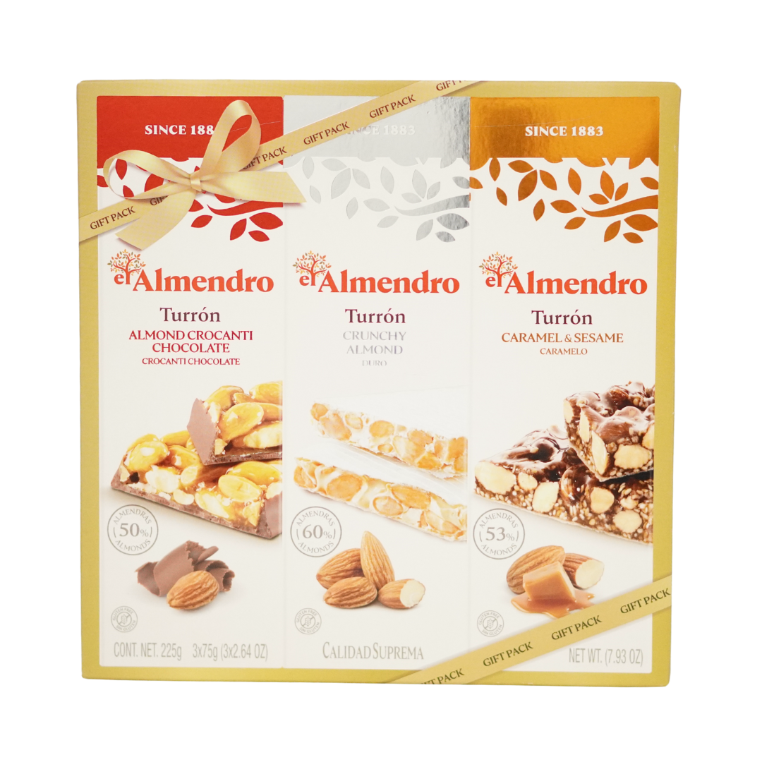 El Almendro Turrón Gift Pack Assorted 3-pack 250g