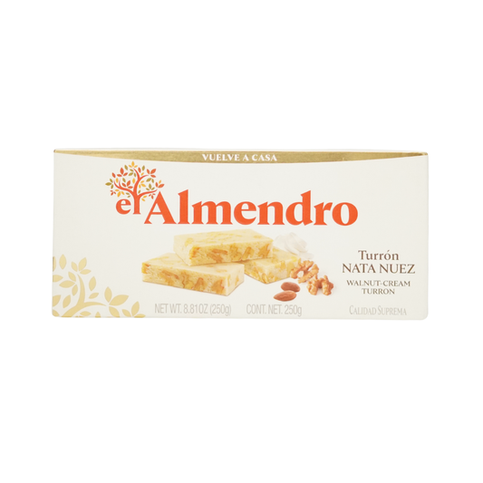 El Almendro Turron Nata Nuez Walnut Cream 250g