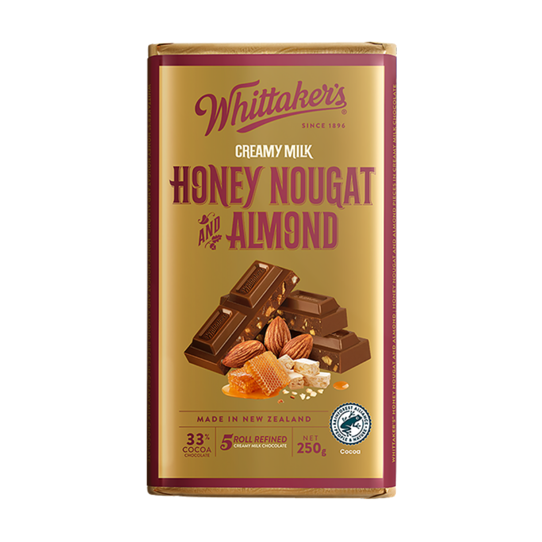 Whittaker's Creamy Milk Honey Nougat Almond 250g
