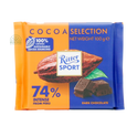 Ritter Sport 74% Intense From Peru Dark Chocolate 100g