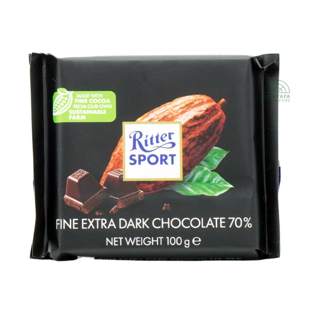 Ritter Sport Fine Extra Dark Chocolate 70% 100g