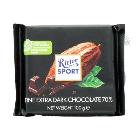 Ritter Sport Fine Extra Dark Chocolate 70% 100g