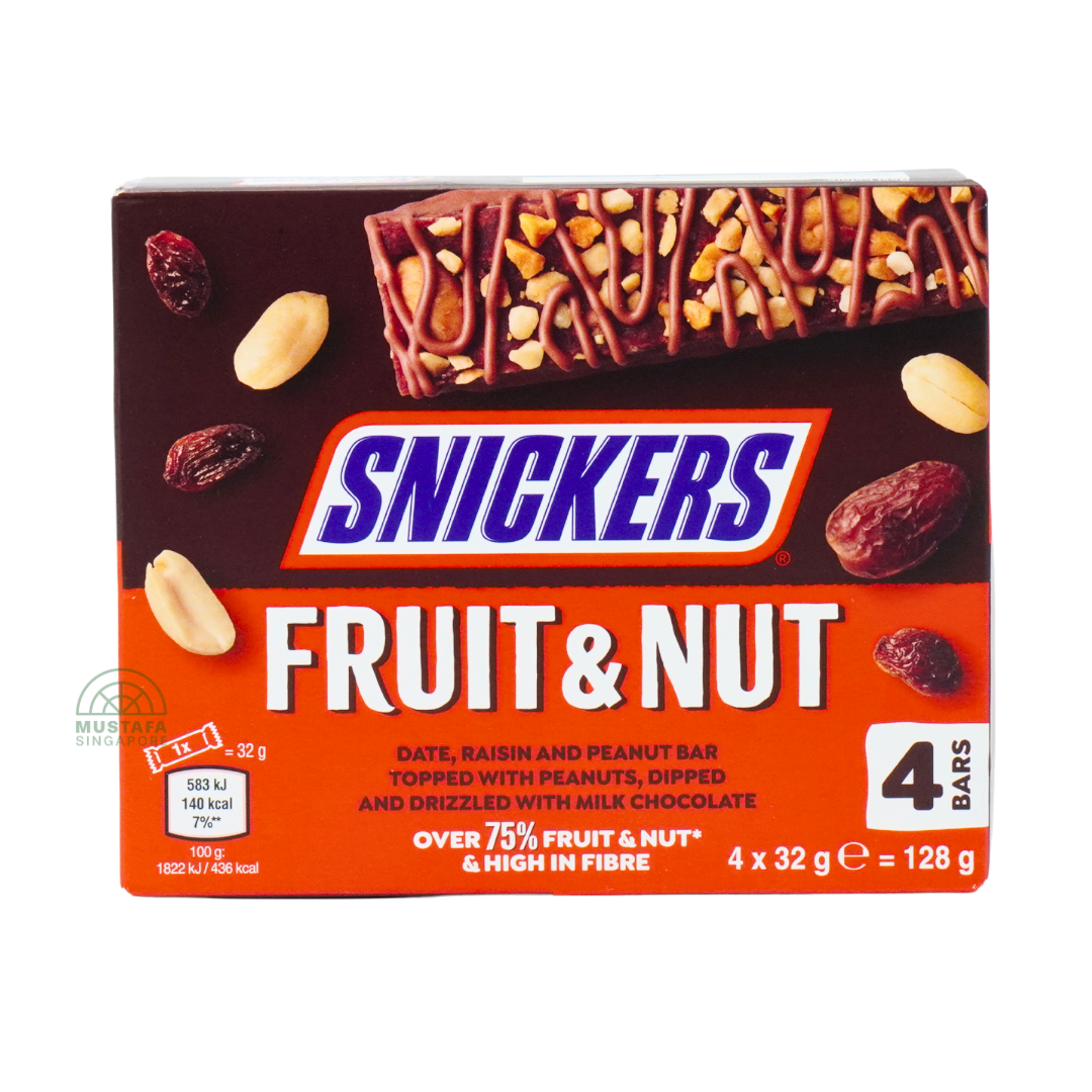 Snickers Fruit & Nut Bar 32g x 4s