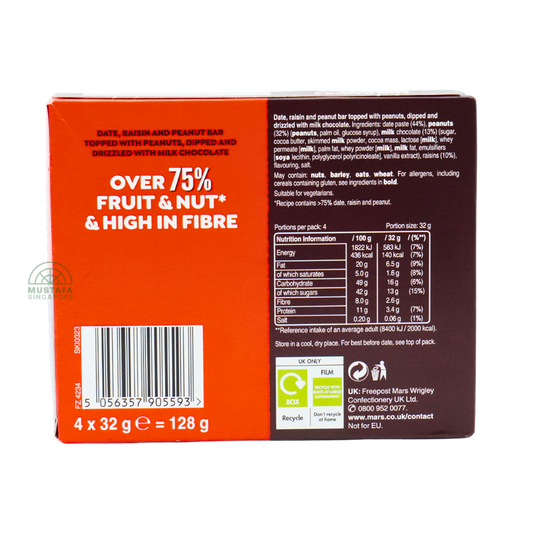 Snickers Fruit & Nut Bar 32g x 4s