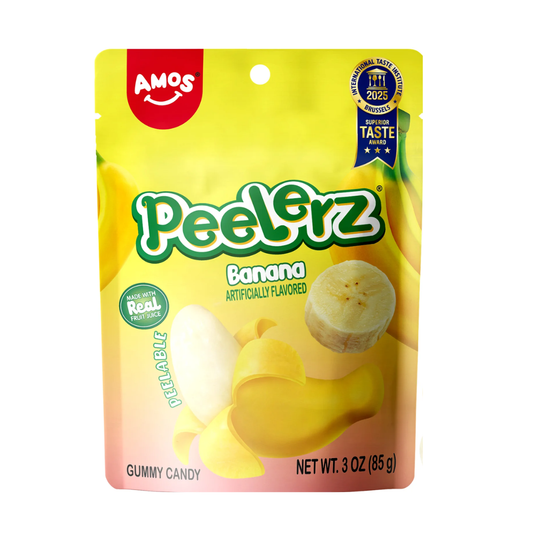 Amos Peelerz Peelable Gummy Banana Flavor Candy 65g
