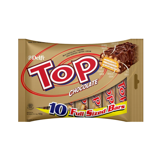 Delfi Top Chocolate Fun Sized Bars 10's 38g