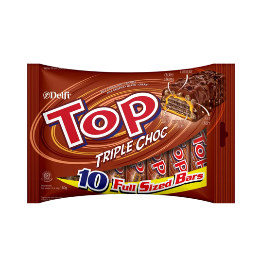 Delfi Top Triple Chocolate Fun Sized Bars 10's 38g