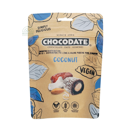 Chocodate Assorted Chocolate Date Almond (Coconut Vegan) 100g