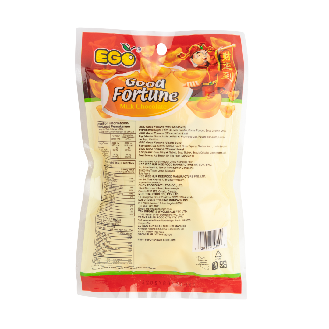 Ego Good Fortune Milk Chocolate 230g