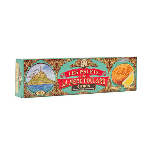 La Mère Poulard Les Palets Citron Lemon Shortbread Cookies 125g