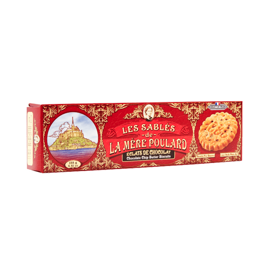 La Mère Poulard Les Sablés Éclats de Chocolat Chocolate Chip Shortbread Cookies 125g