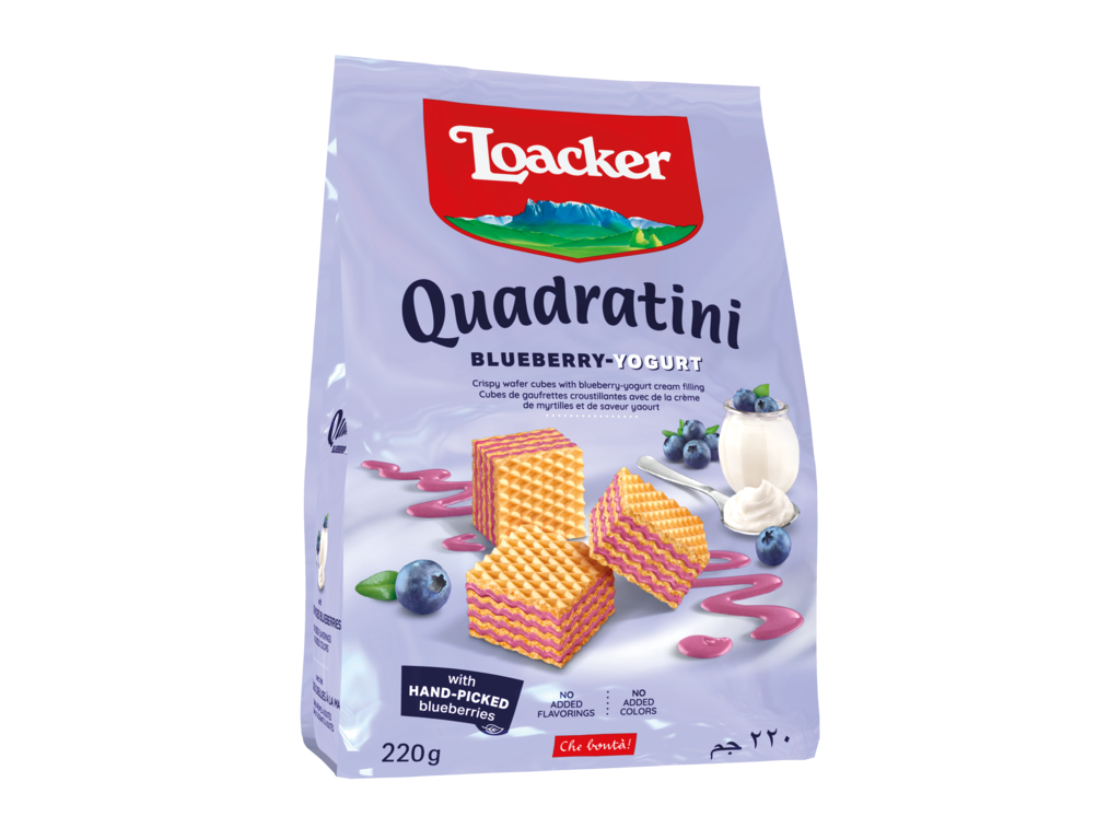 Loacker Quadratini Blueberry Yogurt 220g