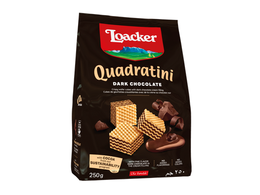 Loacker Quadratini Dark Chocolate 250g