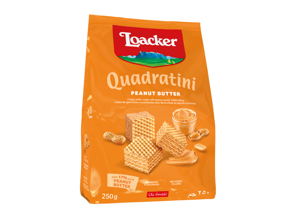 Loacker Quadratini Peanut Butter 250g