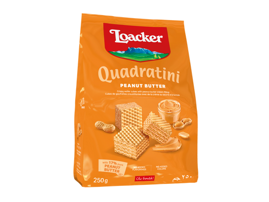 Loacker Quadratini Peanut Butter 250g