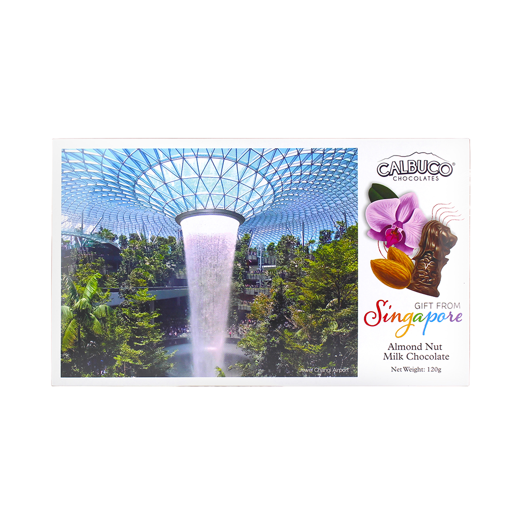 Calbuco Milk Chocolate Almond Nut Merlion 120g