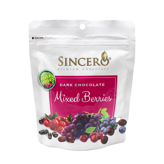 Sincero Premium Chocolate Dark Chocolate Mixed Berries 200g