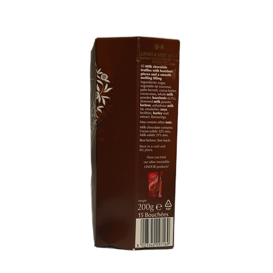 Lindor Chocolate Truffles (Hazelnut) 200g