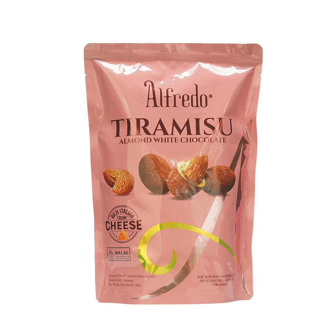 Alfredo Tiramsu Almond White Chocolate 300g