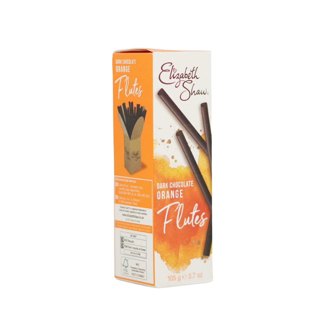 Elizabeth Shaw Dark Chocolate Orange Flutes 105g
