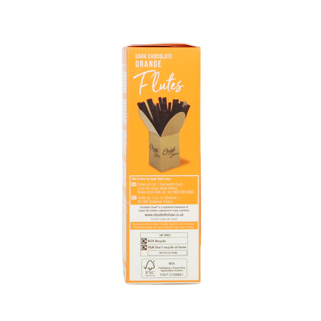 Elizabeth Shaw Dark Chocolate Orange Flutes 105g