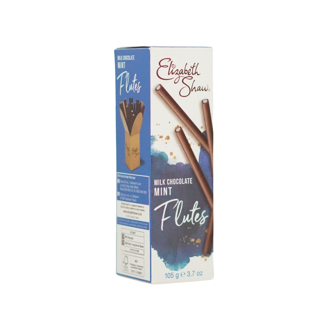 Elizabeth Shaw Milk Chocolate Mint Flutes 105g