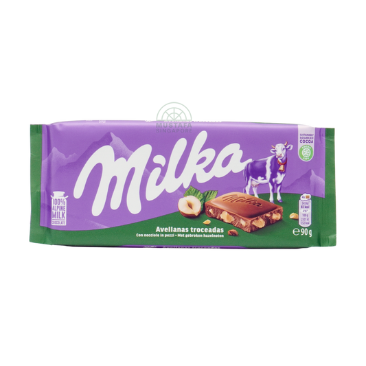 Milka Avellanas Troceadas Chocolate Bar 90g