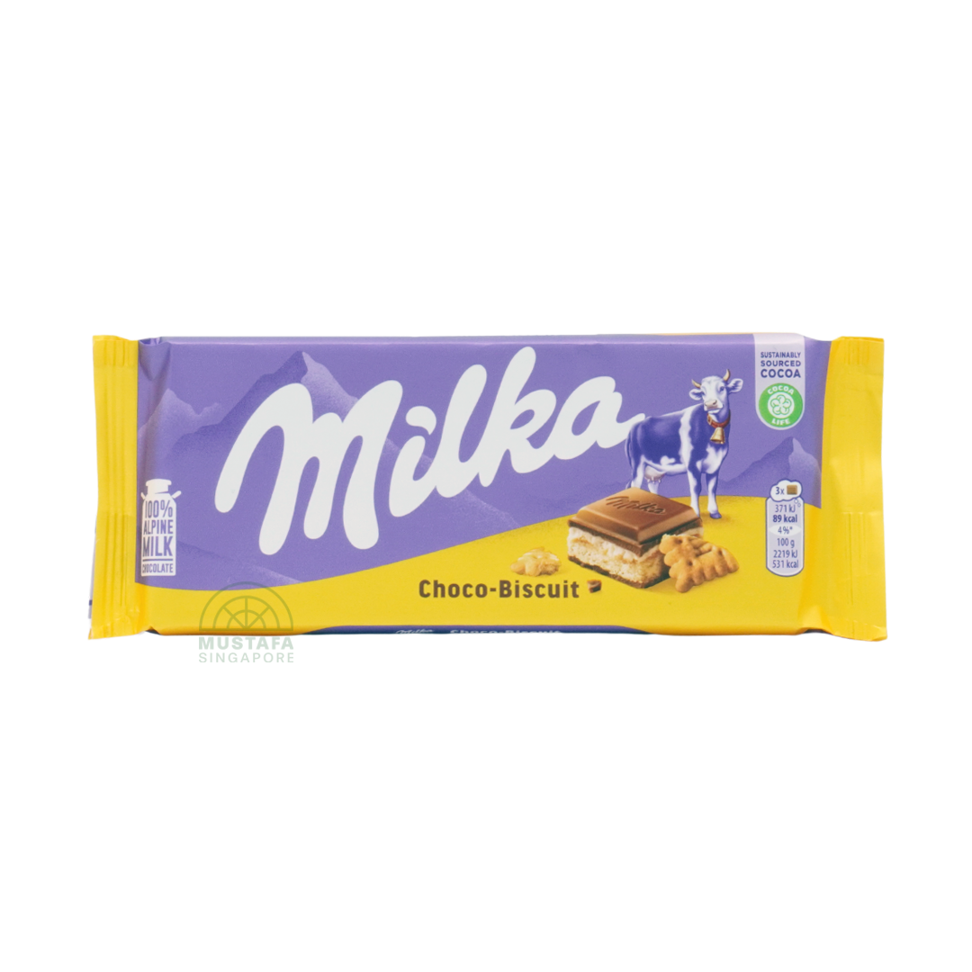 Milka Choco-Biscuit Chocolate Bar 100g