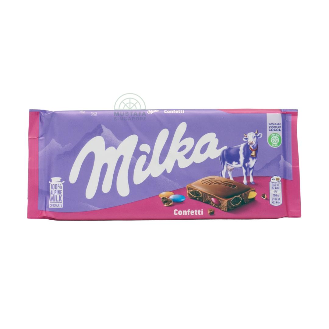 Milka Confetti Chocolate Bar 100g