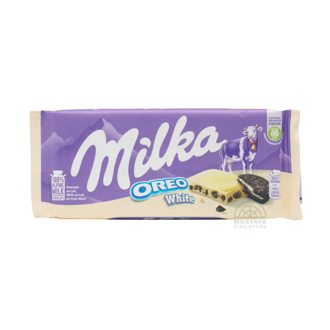 Milka Oreo White Chocolate Bar 100g
