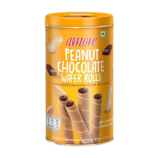 Tong Garden Amore Peanut Choco Wafer Roll Can 280g