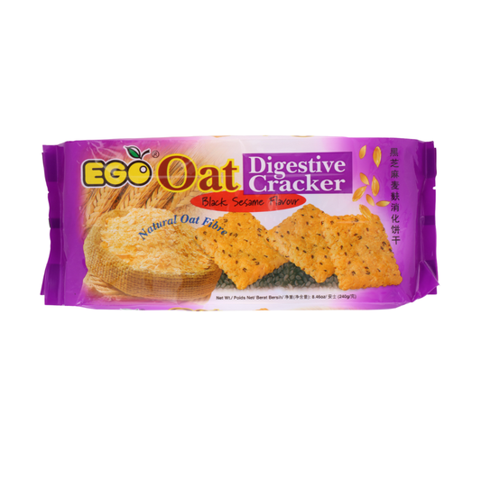 Ego Oat Digestive Cracker Black Sesame 240g