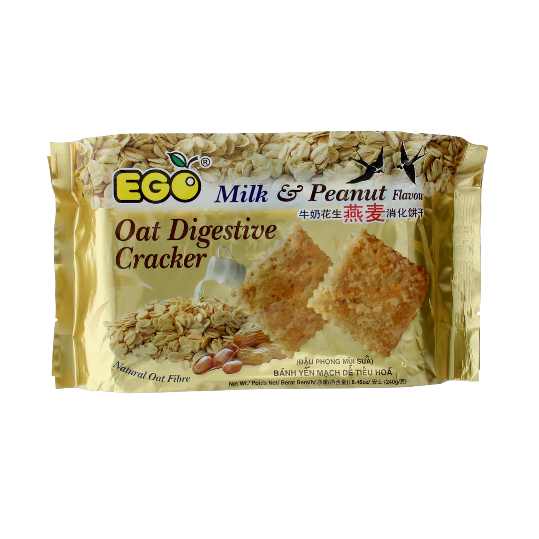 Ego Oat Digestive Crackers Milk & Peanut 240g