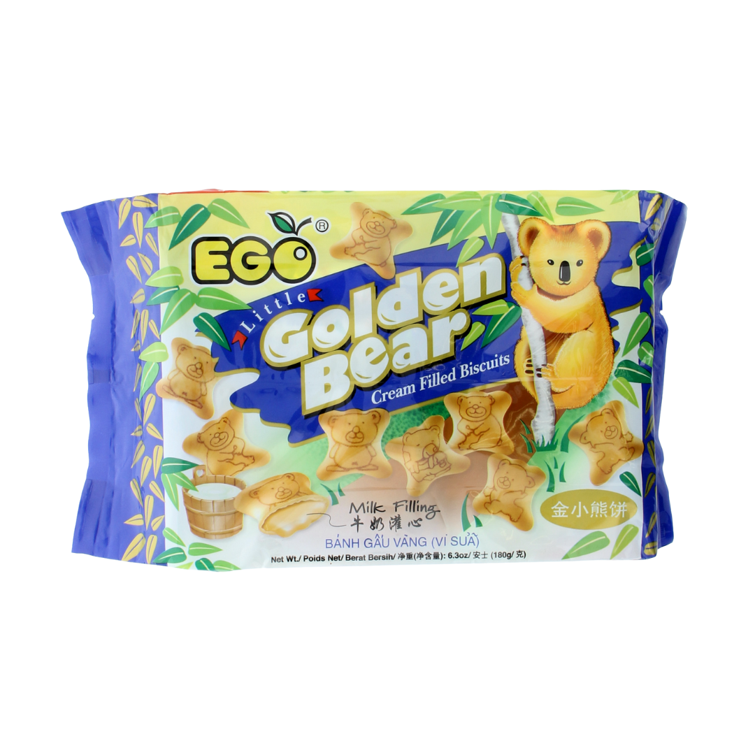Ego Golden Bear Biscuits Milk 180g