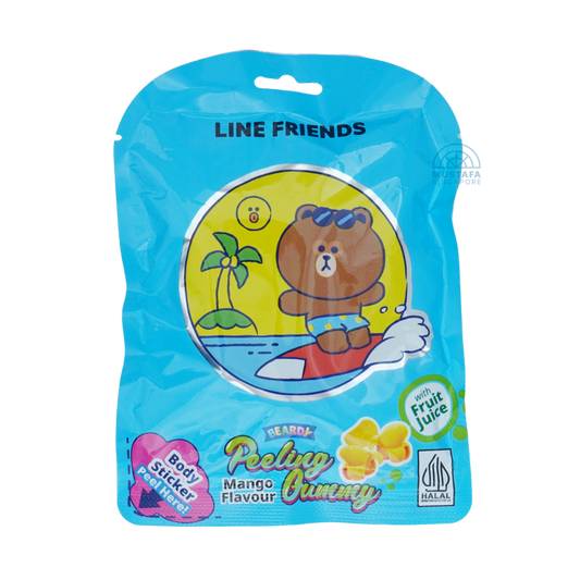 Beardy Peeling Gummy Line Friends Mango Flavour (Blue) 55g