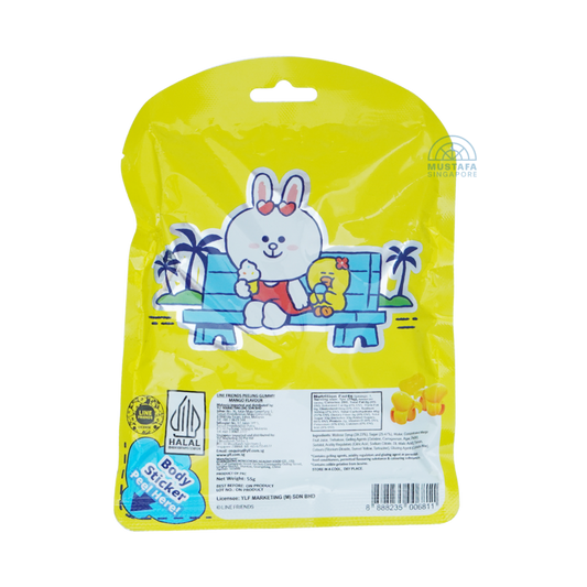 Beardy Peeling Gummy Line Friends Mango Flavour (Yellow) 55g