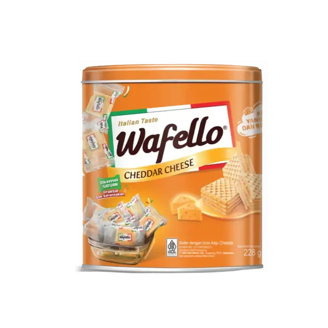 Roma Wafello Cheddar Cheese Wafer Tin 234g