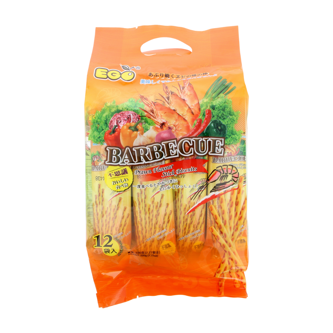 Ego Stick Biscuits BBQ Prawn 220g
