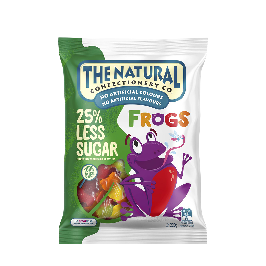 The Natural Confectionery Co. Fruity Gummies Frogs 220g