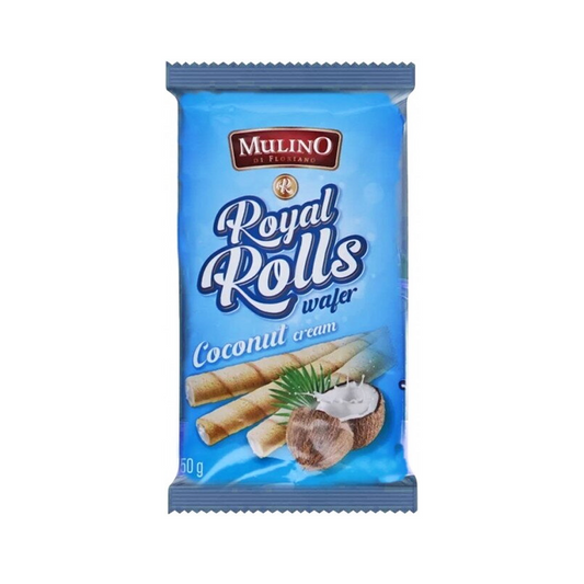 Mulino Di Floriano Royal Rolls Wafer Coconut Cream 150g