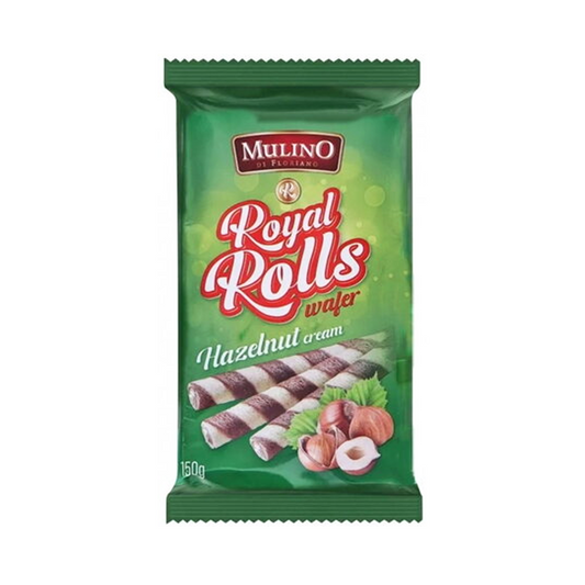 Mulino Di Floriano Royal Rolls Wafer Hazelnut Cream 150g