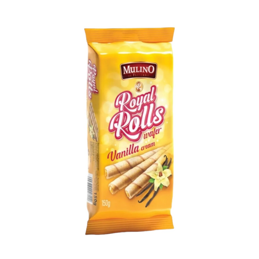Mulino Di Floriano Royal Rolls Wafer Vanilla Cream 150g
