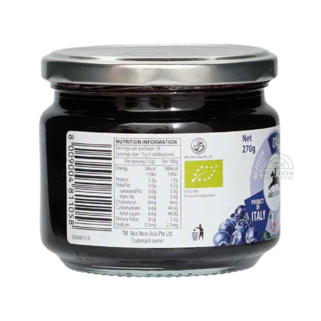 Alce Nero Organic Blueberry Jam 270g